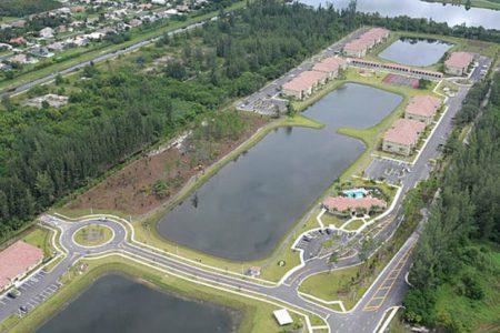aerial of the Wellington Club property
