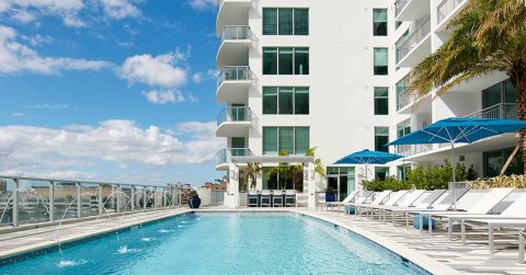 pool at a kolter multifamily developement